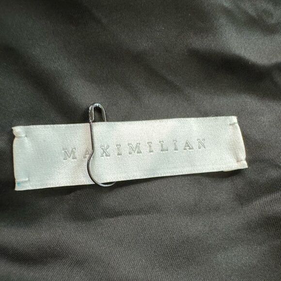 Maximilian Davis Nightfall Draped Asymmetric Dress Black Runway 22 Satin Size XS - Picture 16 of 16